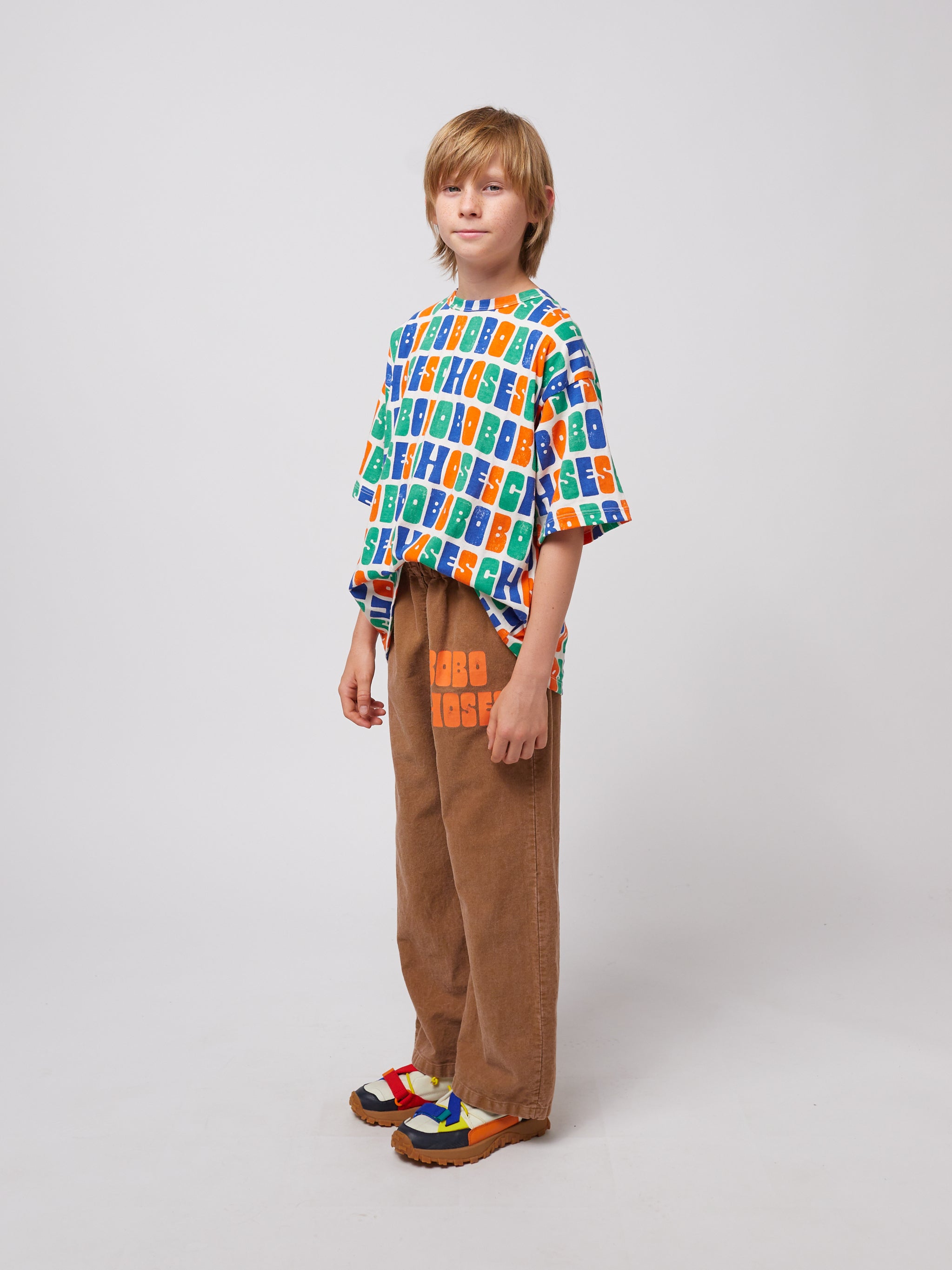 <BOBO CHOSES> Multicolor Bobo Choses all over T-shirt （2-7Y）