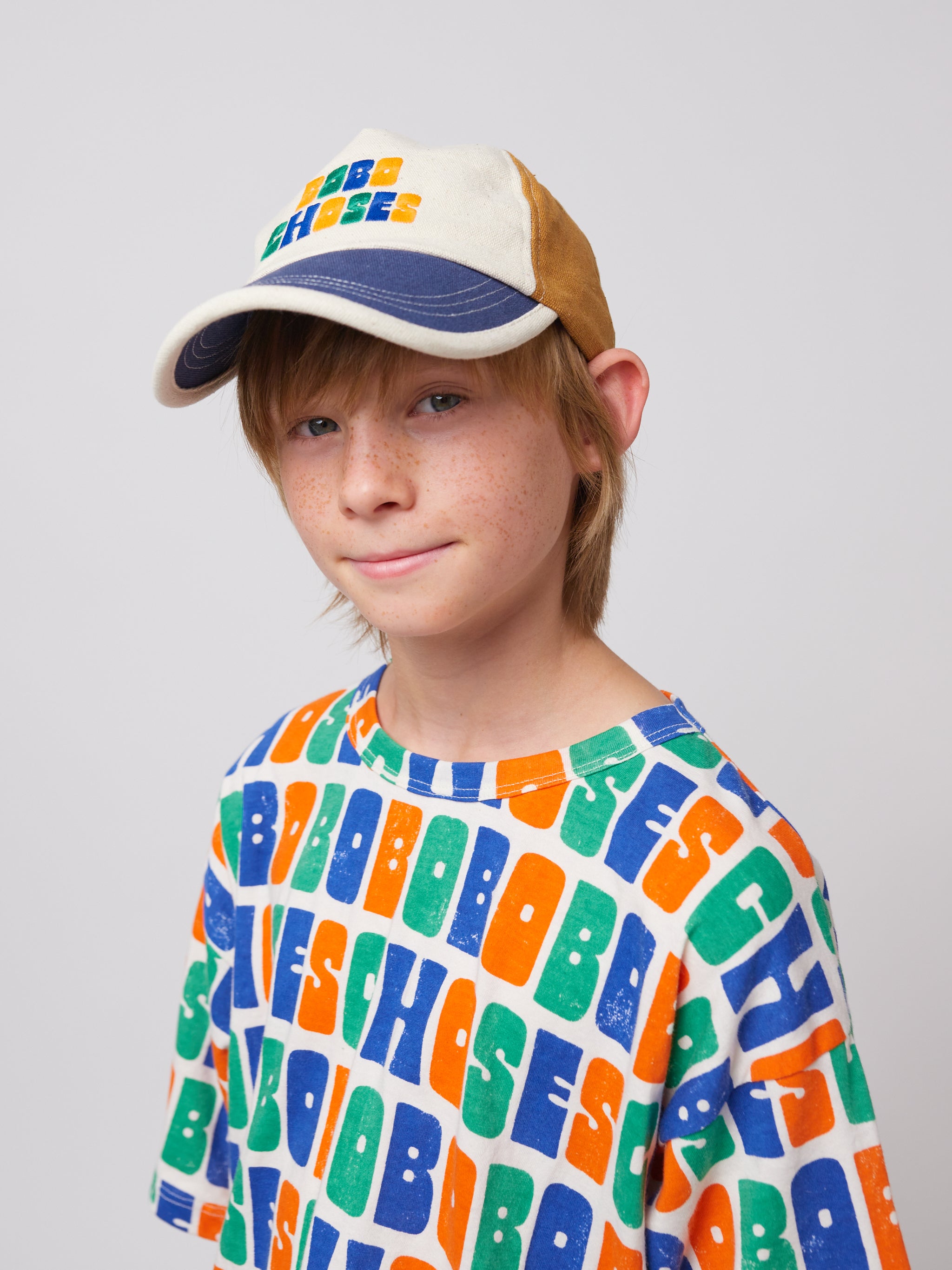 <BOBO CHOSES> Multicolor Bobo Choses all over T-shirt （2-7Y）