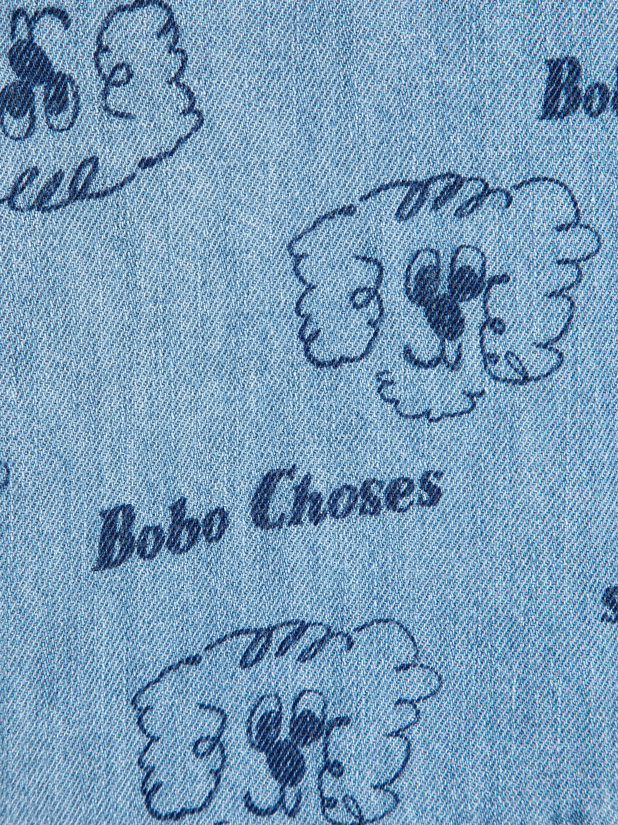 <BOBO CHOSES> Pickle The Dog all over denim shirt