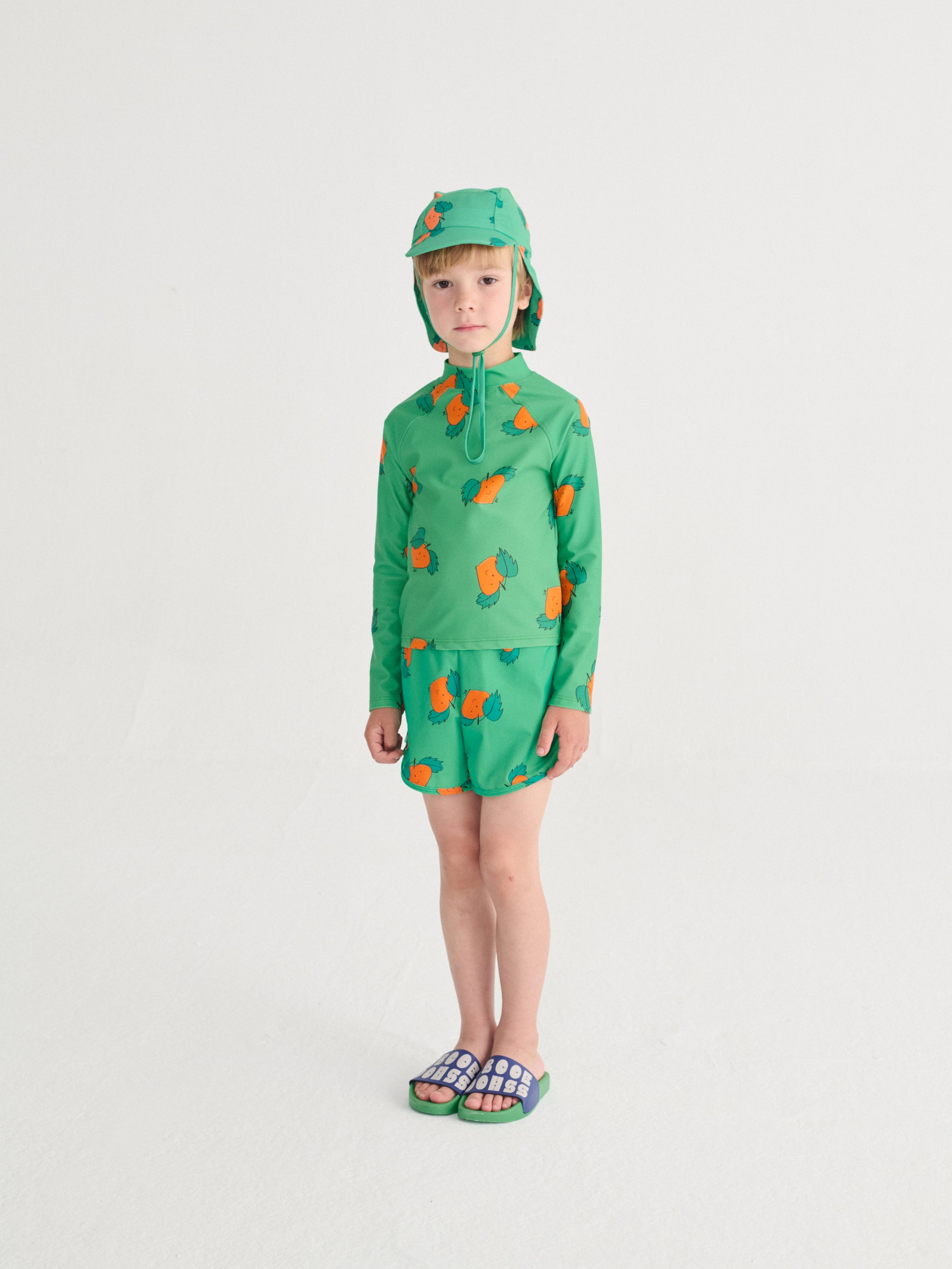 <BOBO CHOSES> Tangerine all over swim cap