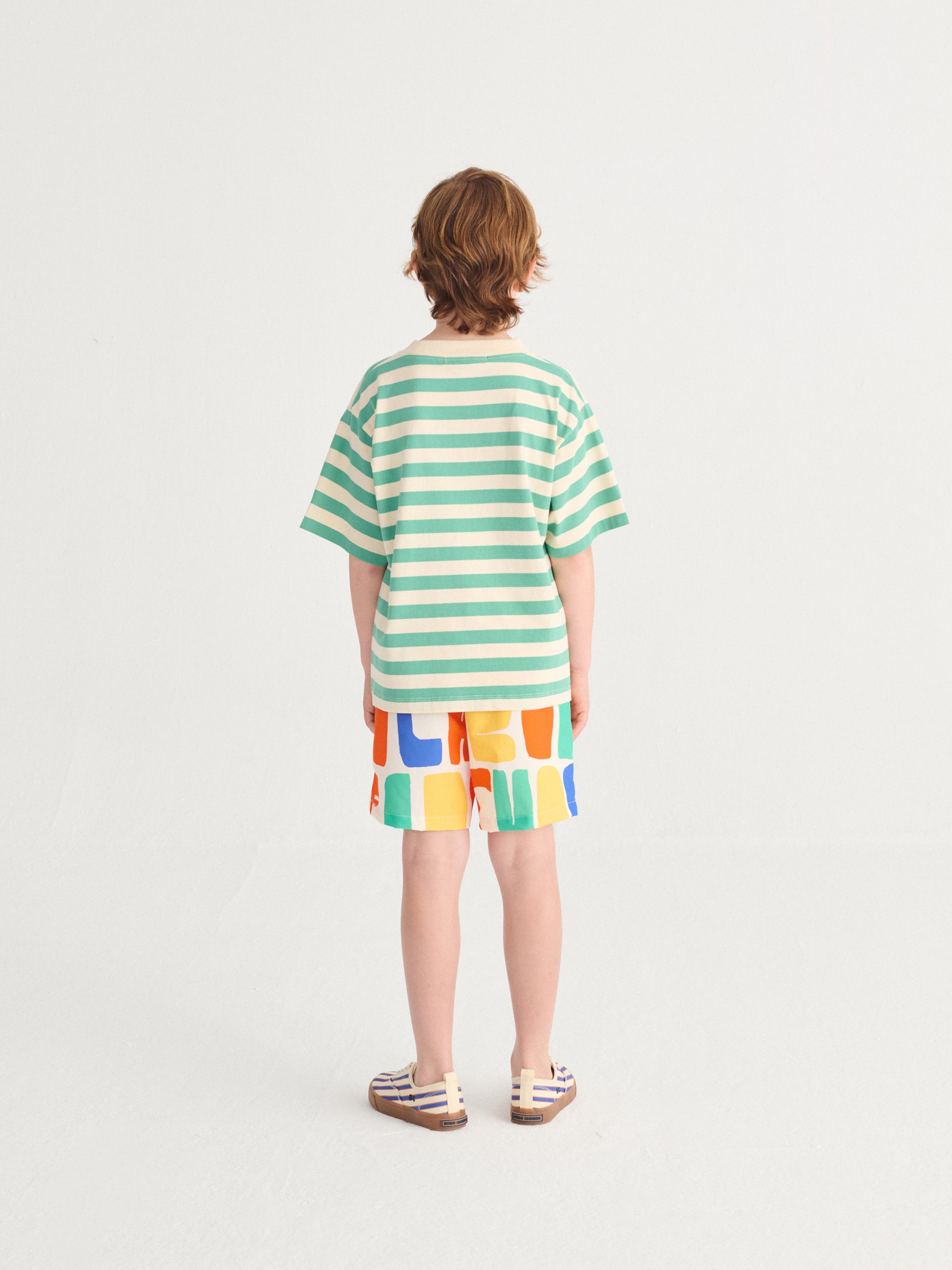 <BOBO CHOSES> Bobo Choses Modern striped T-shirt
