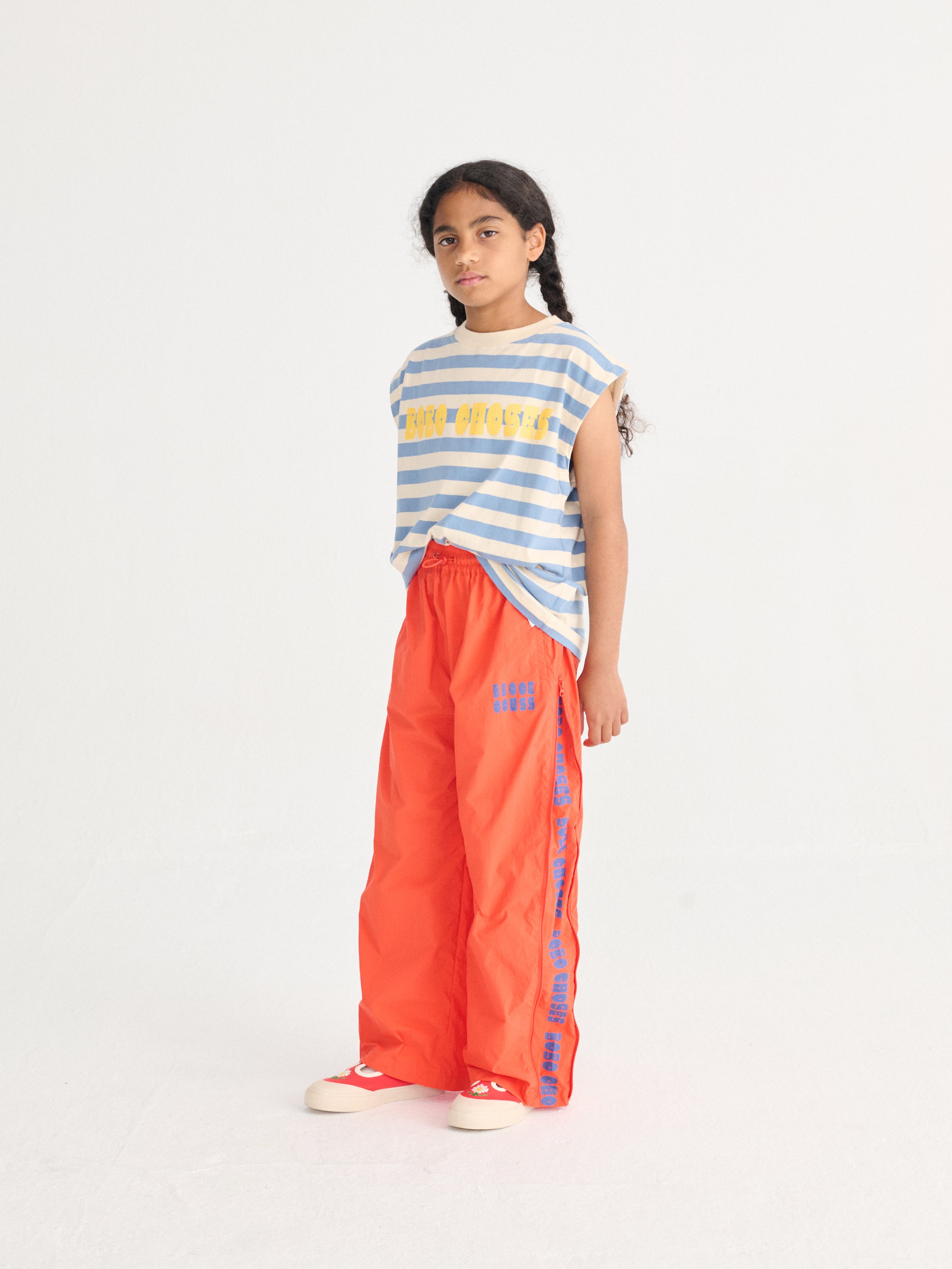 <BOBO CHOSES> Bobo Choses Modern striped sleeveless T-shirt