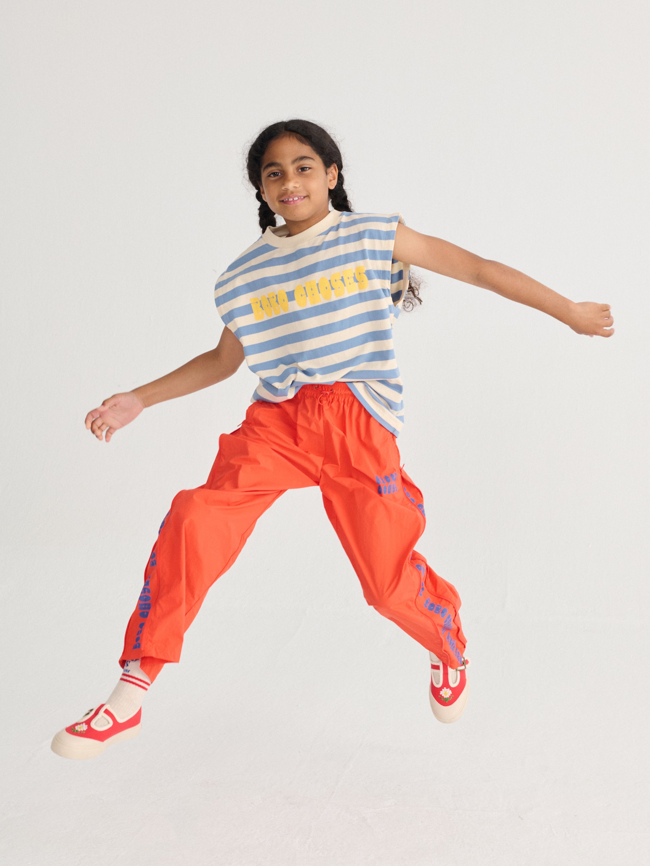 <BOBO CHOSES> Bobo Choses Modern striped sleeveless T-shirt