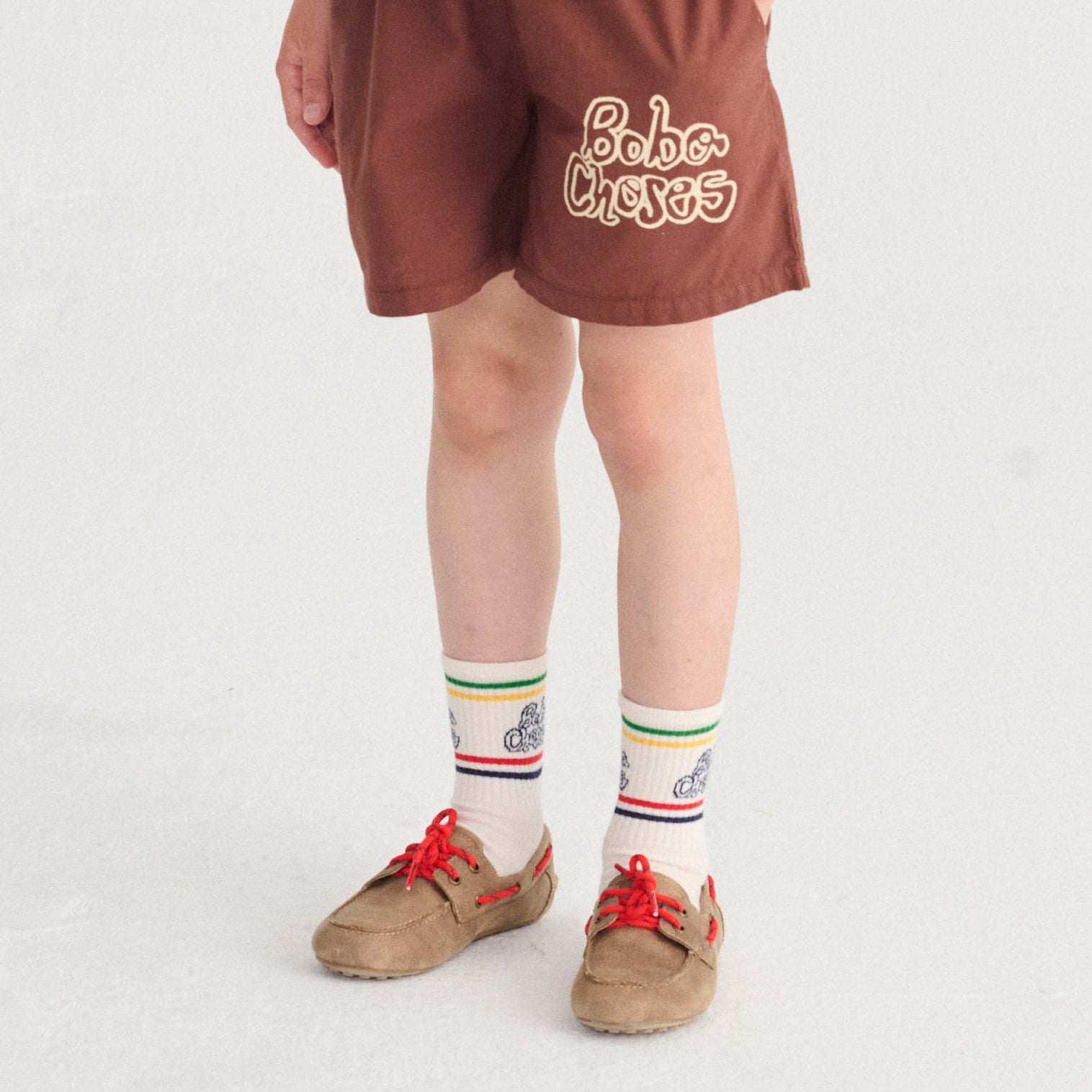 <BOBO CHOSES> Bobo Choses By Hand woven bermuda shorts