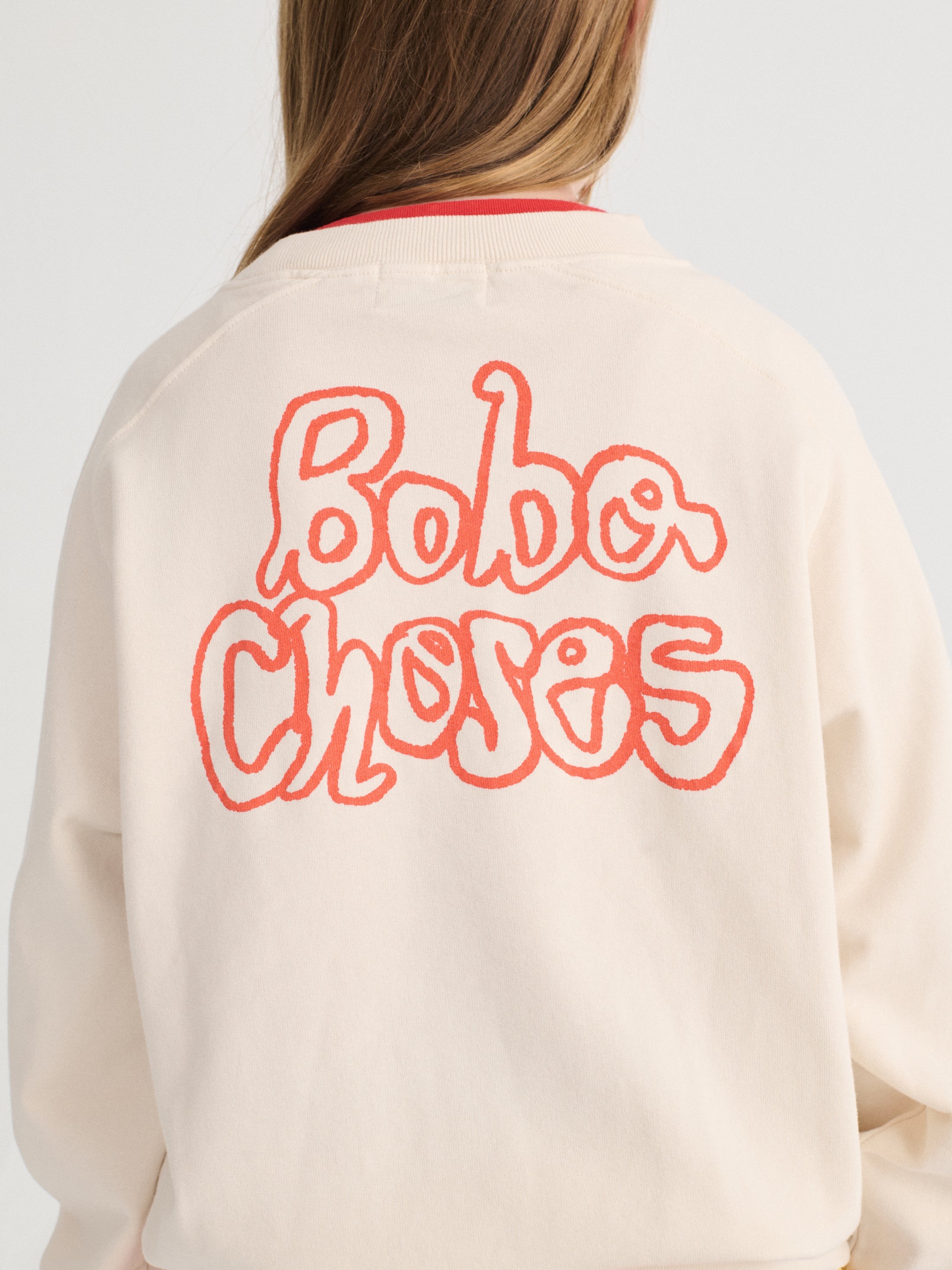 <BOBO CHOSES> Bobo Choses By Hand raglan sweatshirt