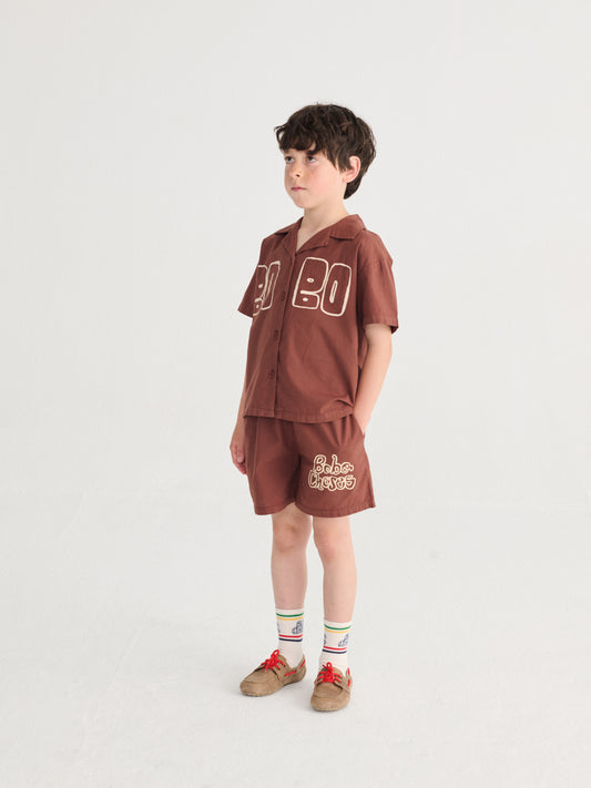 <BOBO CHOSES> Bobo Choses By Hand woven bermuda shorts