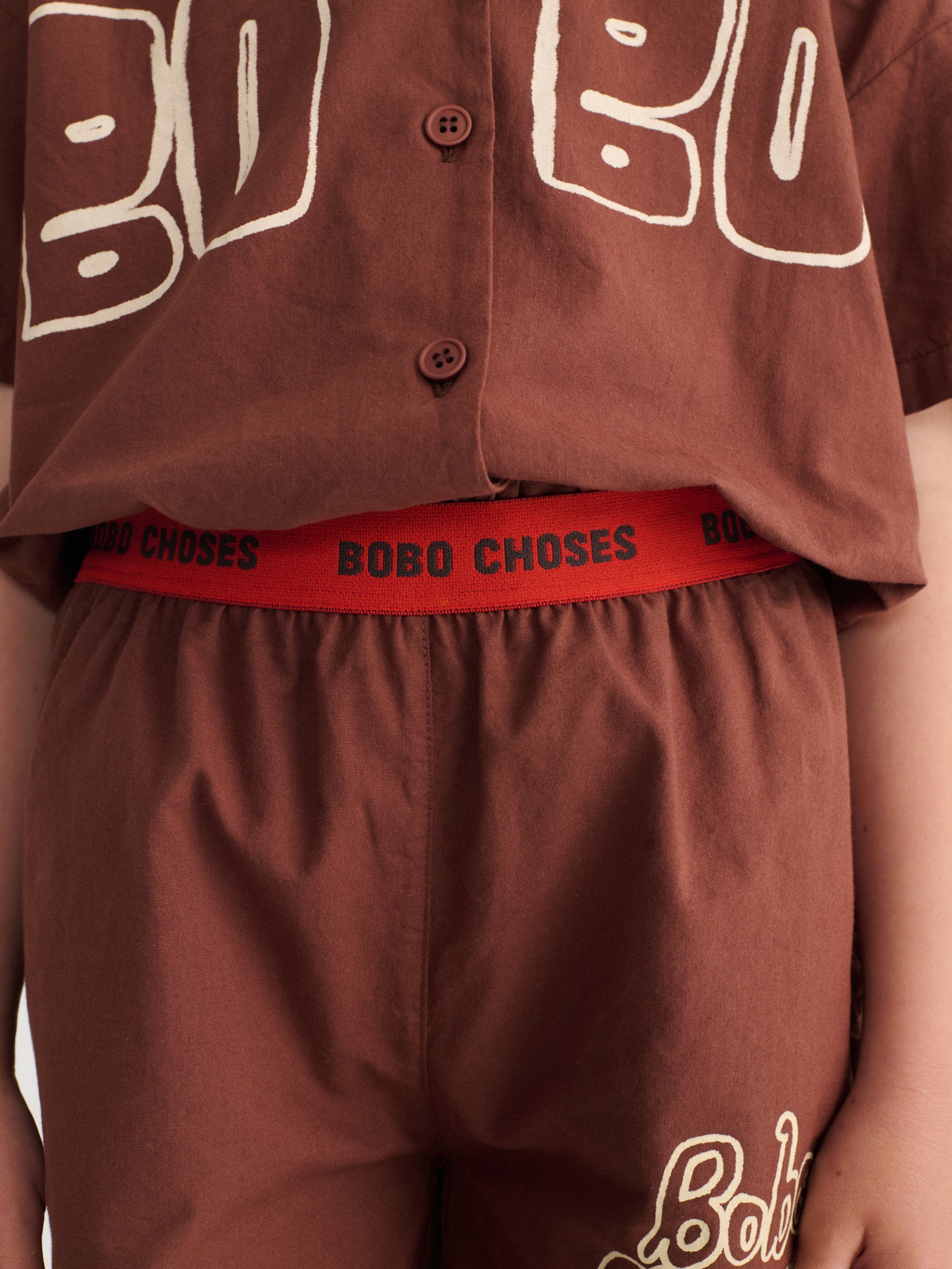 <BOBO CHOSES> Bobo Choses By Hand woven bermuda shorts