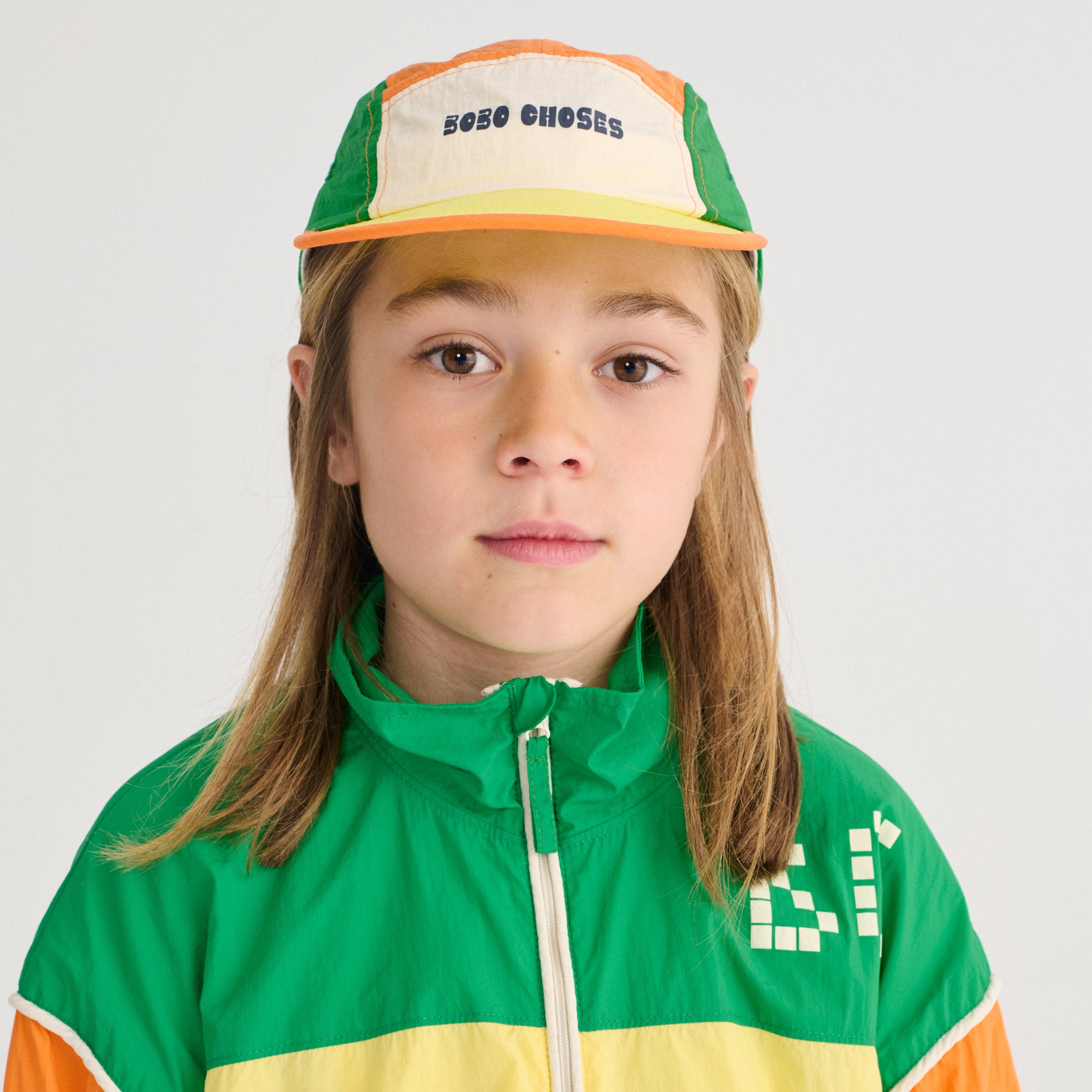 <BOBO CHOSES> Bobo Choses color block technic cap