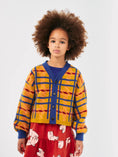 Gallery viewerに画像を読み込む, <BOBO CHOSES>Madras check jacquard crop cardigan（2-7Y）
