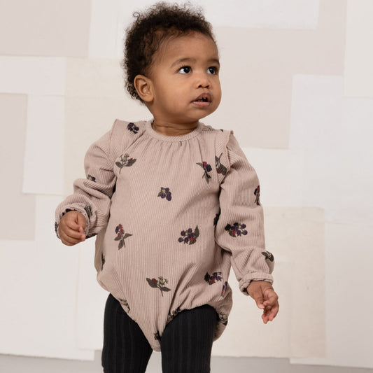 <STUDIO BOHEME PARIS>  ESMÉE ROMPER  - LIGHT MAUVE / BLACKBERRIES