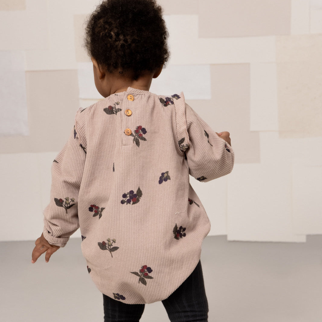 <STUDIO BOHEME PARIS>  ESMÉE ROMPER  - LIGHT MAUVE / BLACKBERRIES