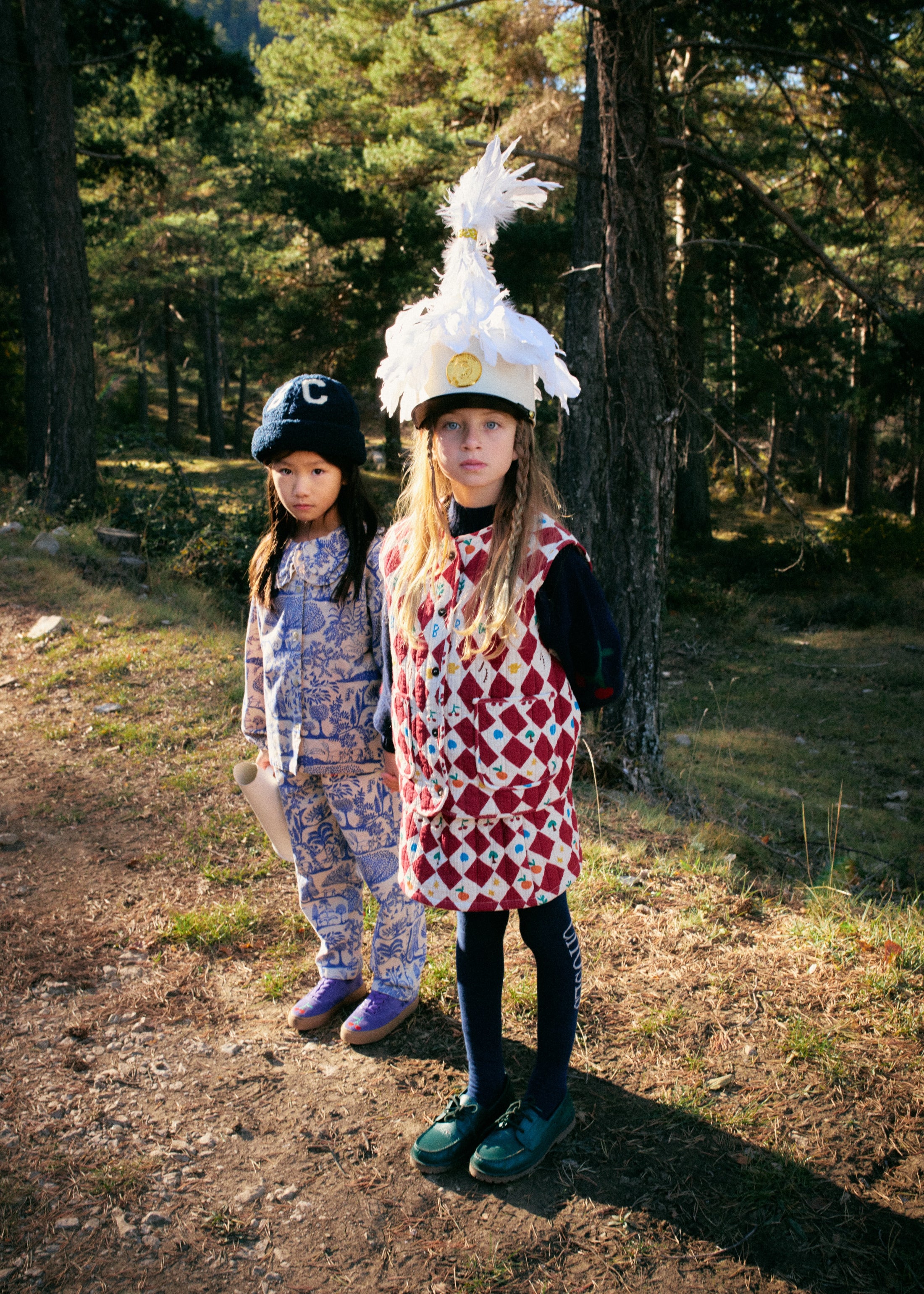 <BOBO CHOSES>Harlequin all over quilted vest（2-7Y）