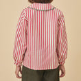 Gallery viewerに画像を読み込む, <Birinit Petit> Red stripes blouse（18M-6Y）
