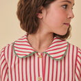 Gallery viewerに画像を読み込む, <Birinit Petit> Red stripes blouse（18M-6Y）
