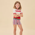 Gallery viewerに画像を読み込む, <Birinit Petit> Miranda stripes shorts（3-6Y）
