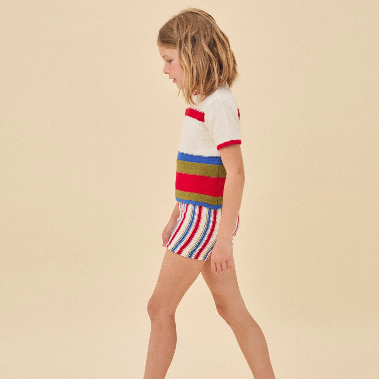 <Birinit Petit> Miranda stripes sweater（18M-6Y）