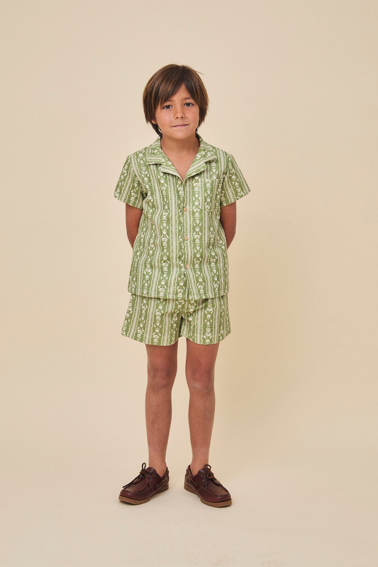 <Birinit Petit> Loiba lapel shirt（3-6Y）