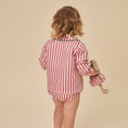 Gallery viewerに画像を読み込む, <Birinit Petit> Red stripes blouse（18M-6Y）
