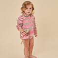 Gallery viewerに画像を読み込む, <Birinit Petit> Red stripes blouse（18M-6Y）
