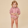 Gallery viewerに画像を読み込む, <Birinit Petit> Red stripes blouse（18M-6Y）
