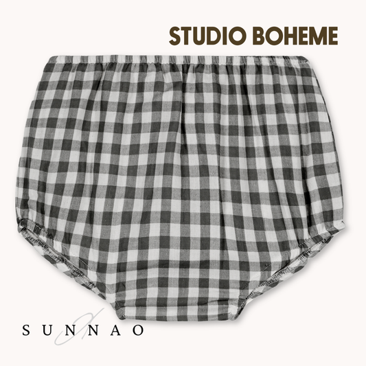 【予約】<STUDIO BOHEME PARIS> BLOOMERS AMI - GINGHAM - DROP1