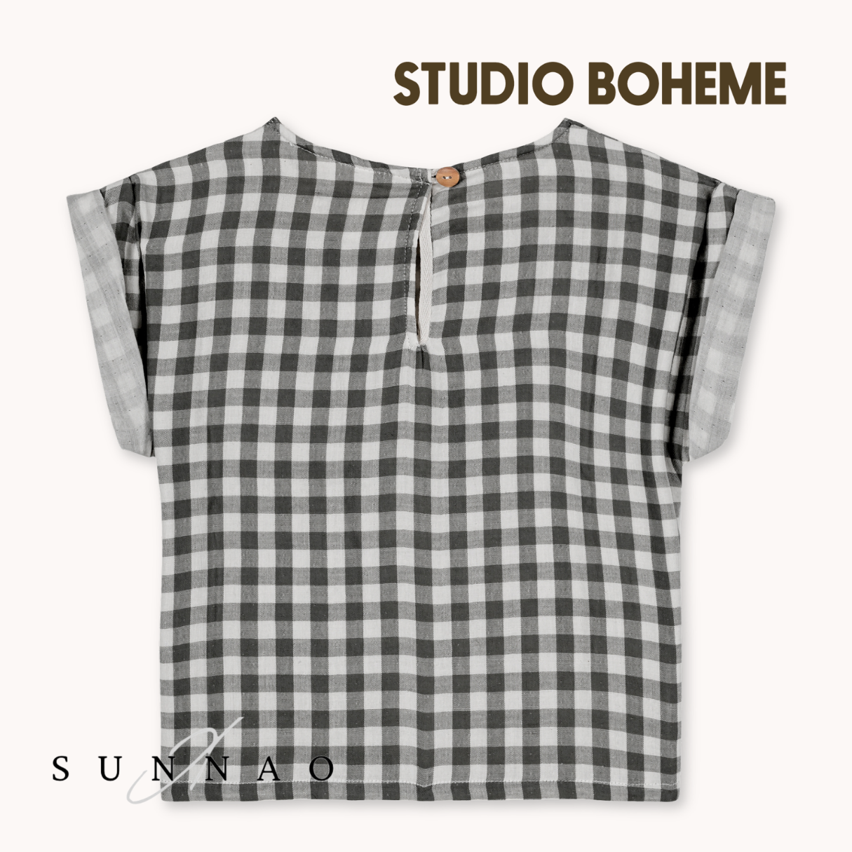 【予約】<STUDIO BOHEME PARIS> BLOUSE PRASLIN - GINGHAM - DROP2