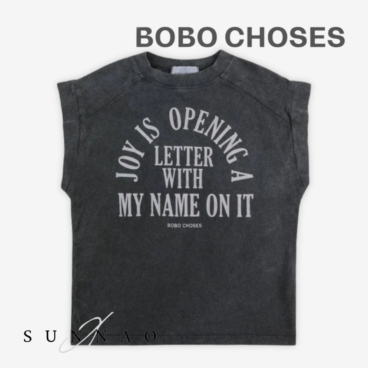 <BOBO CHOSES> Joy Is sleveless T-shirt