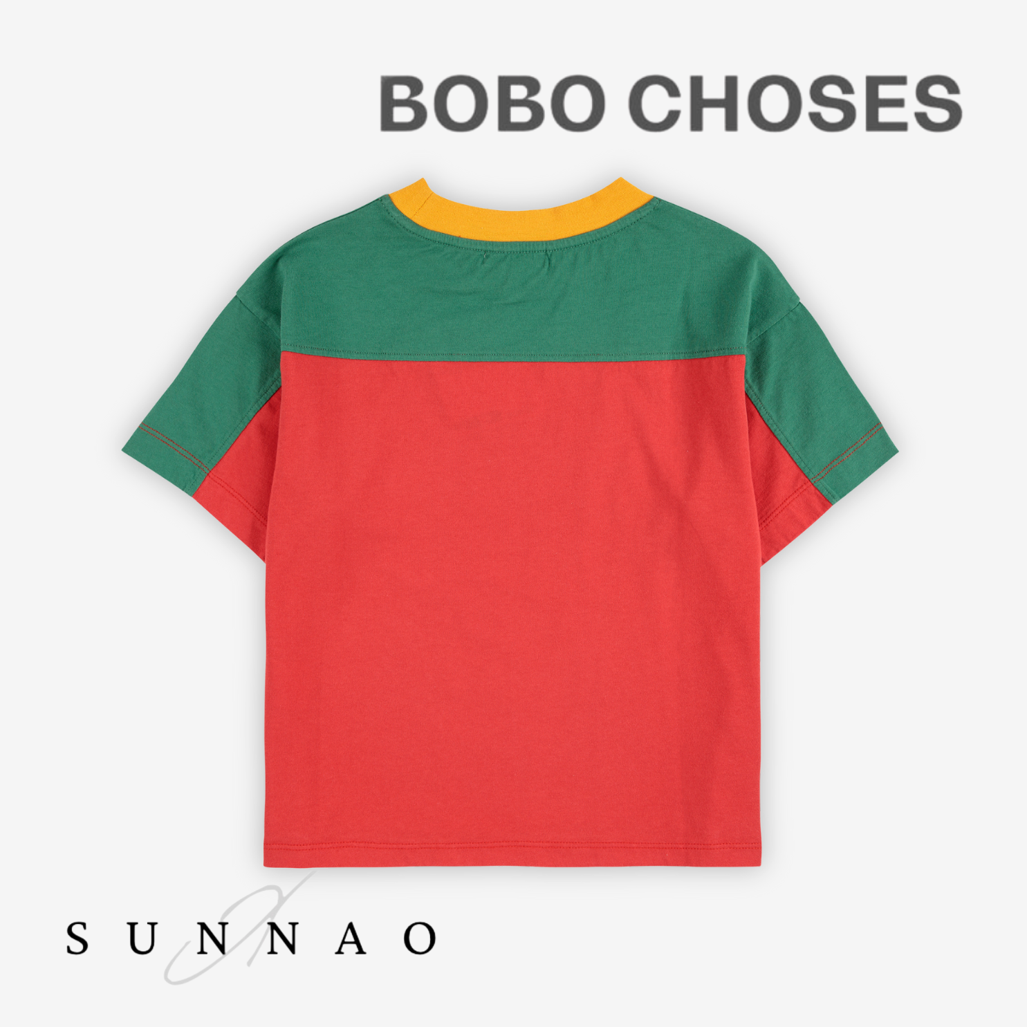<BOBO CHOSES> Bobo Choses color block T-shirt