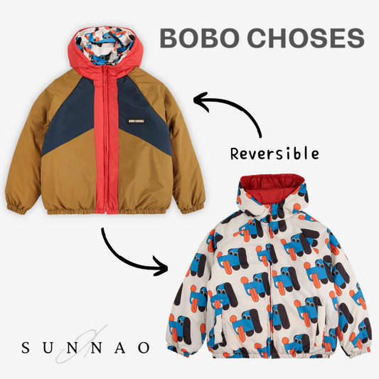 <BOBO CHOSES> Doggy Mate all over reversible jacket