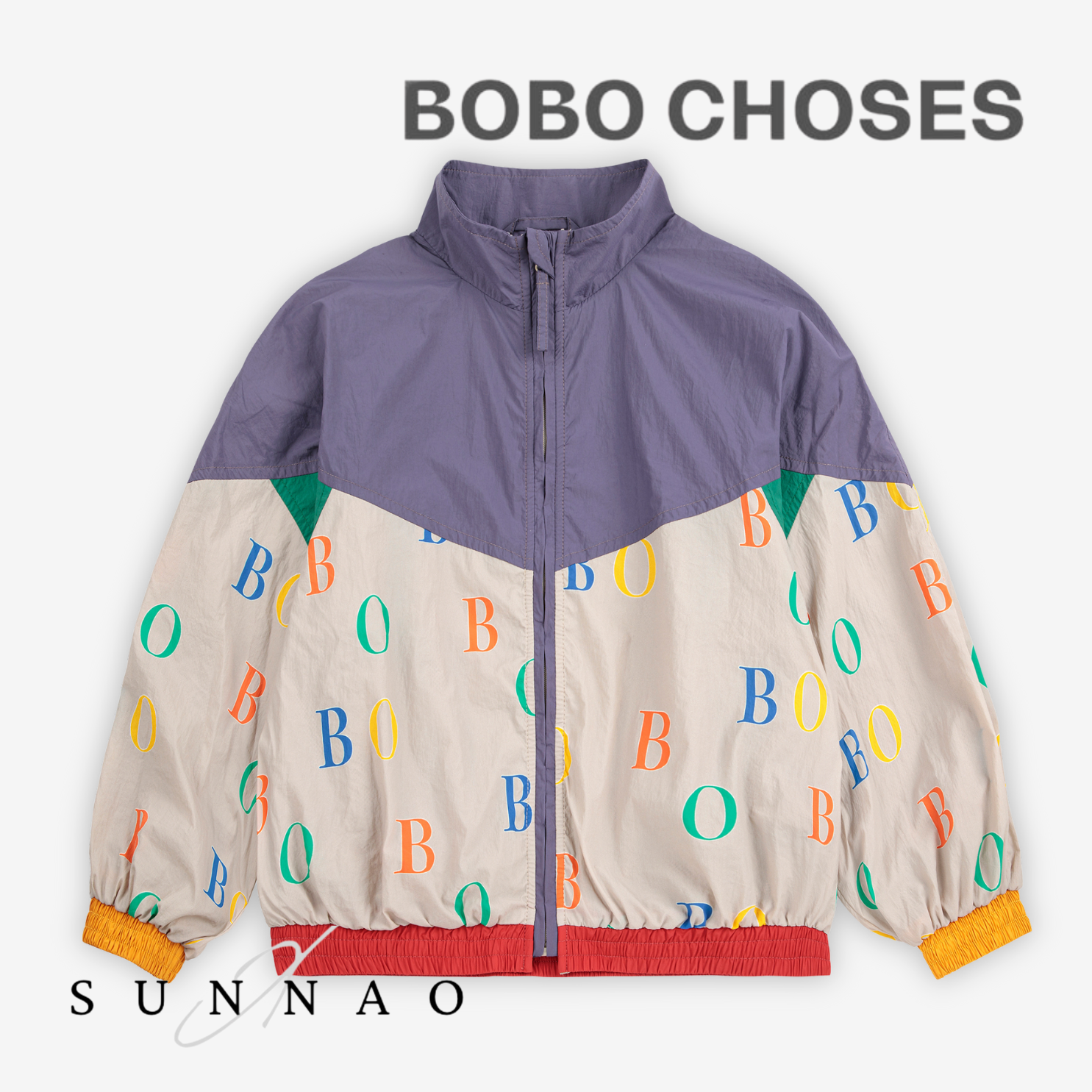 <BOBO CHOSES> Multicolor Bobo all over tracksuit jacket