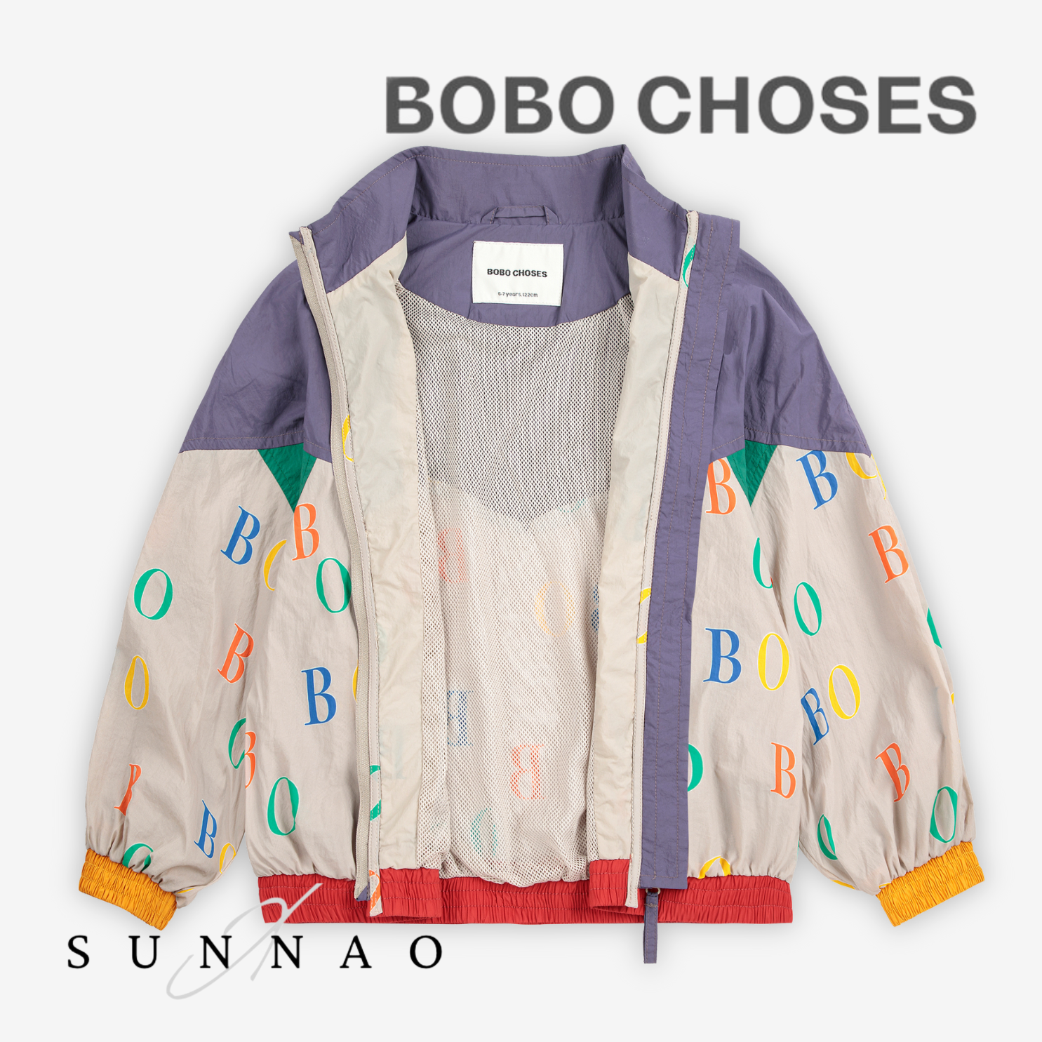 <BOBO CHOSES> Multicolor Bobo all over tracksuit jacket