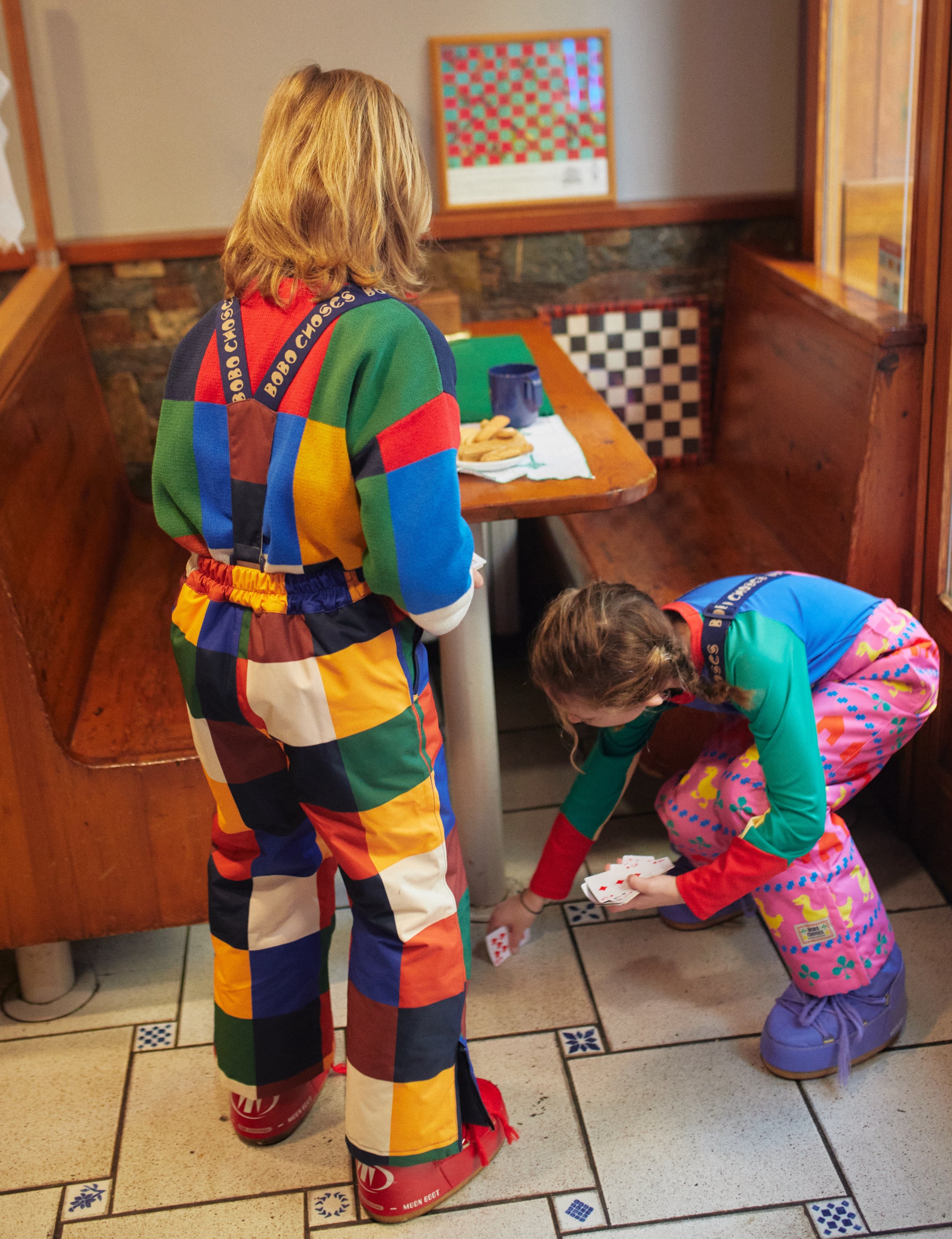 <BOBO CHOSES> Multicolor Tiles ski pants（スキーウェア）