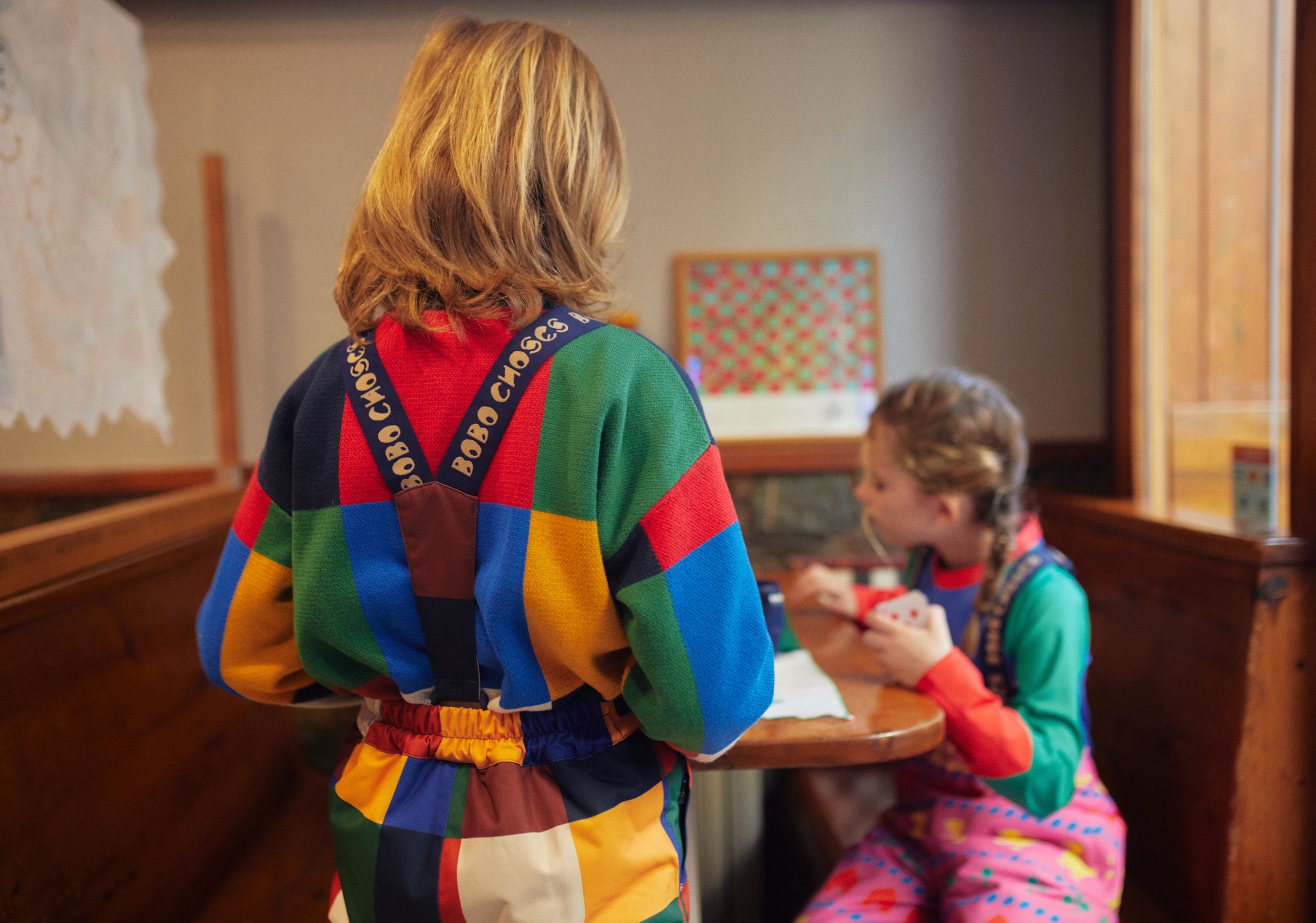 <BOBO CHOSES> Multicolor Tiles ski pants（スキーウェア）