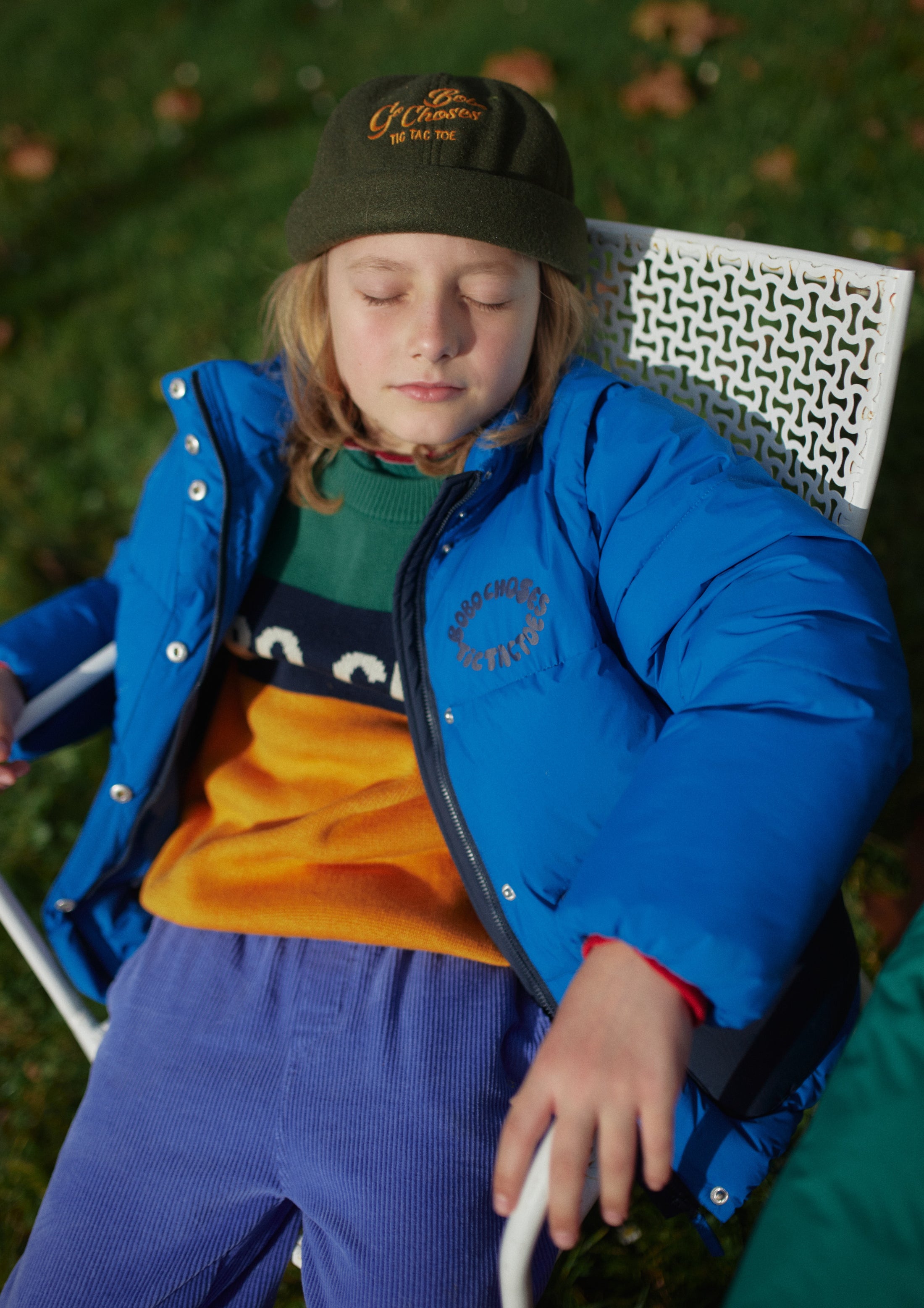 <BOBO CHOSES> Bobo Choses color block jumper