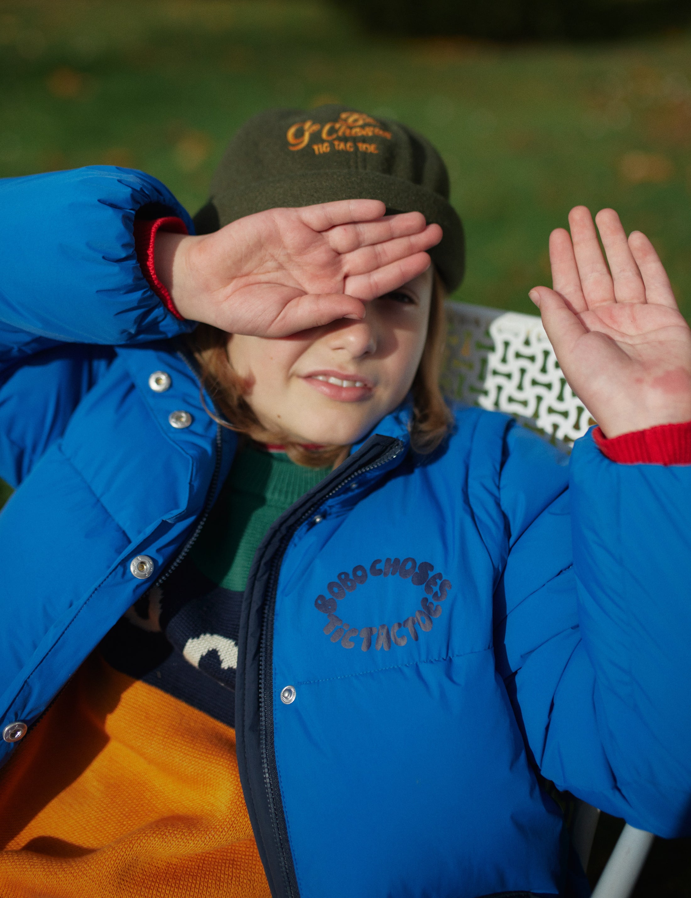<BOBO CHOSES> Bobo Choses color block jumper