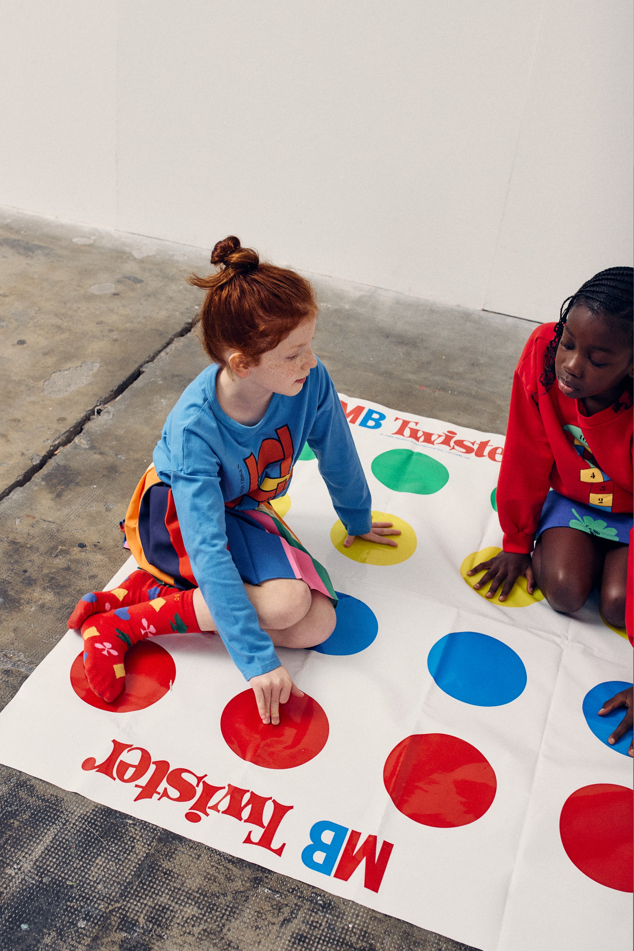 <BOBO CHOSES> Bobo Color block pleated skirt