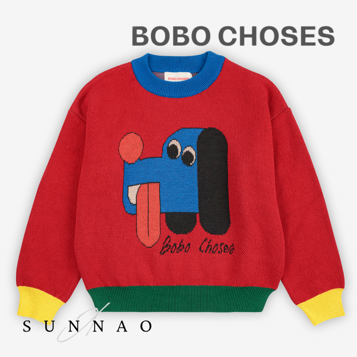 <BOBO CHOSES> Doggy Mate jacquard jumper