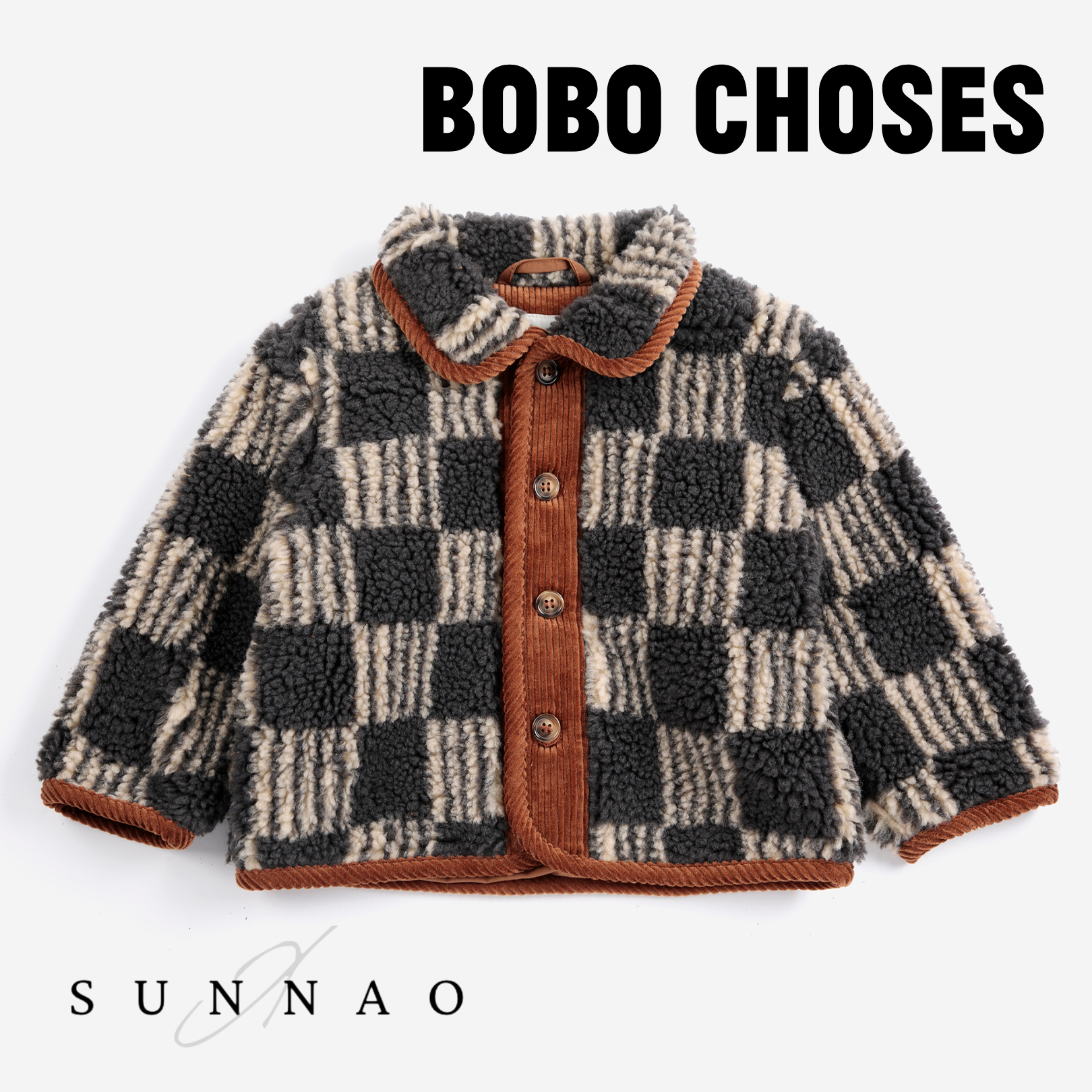 <BOBO CHOSES> Almost Moiré all over sheepskin jacket  - DROP2