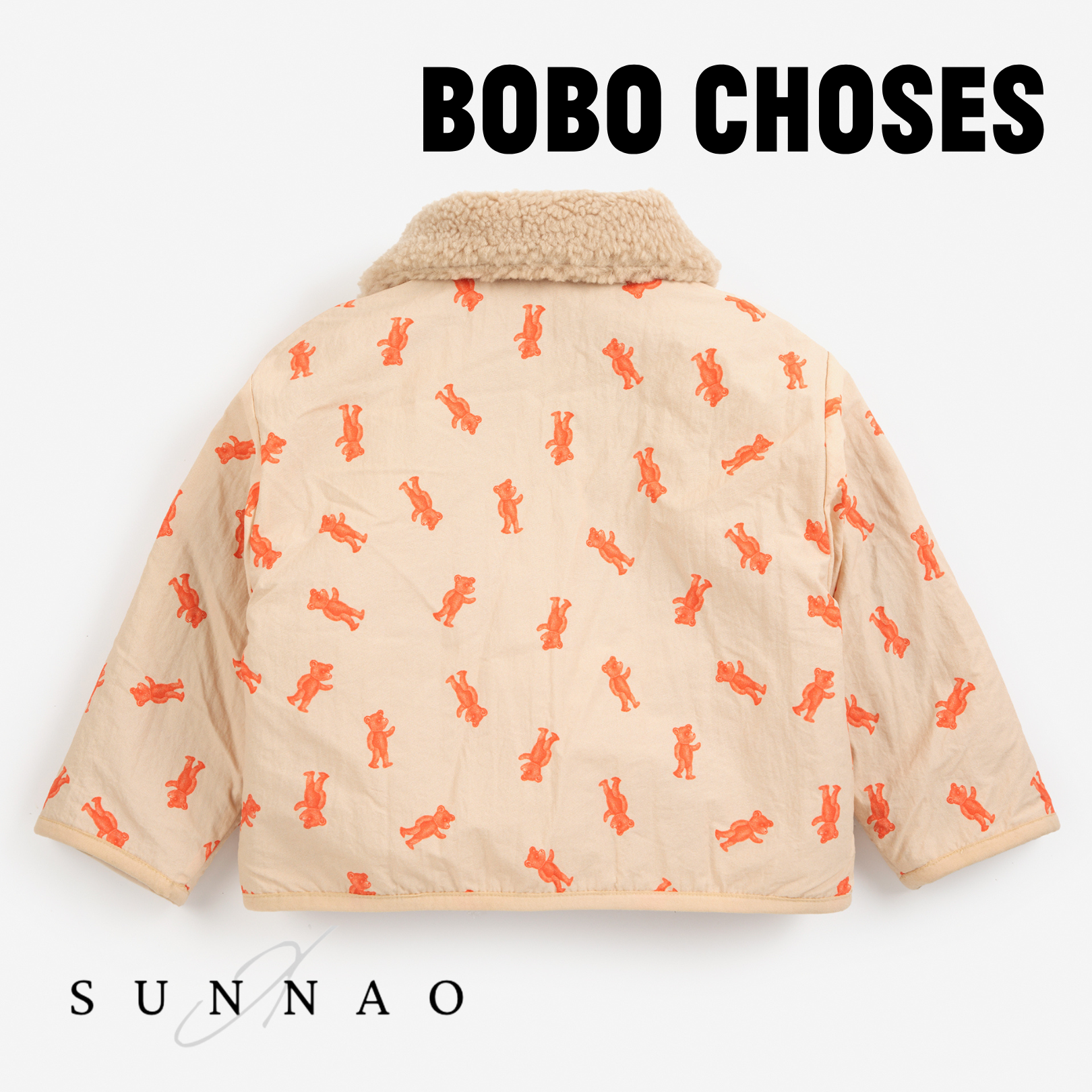 <BOBO CHOSES> Softpaw Monster all over sheepskin reversible jacket - DROP2