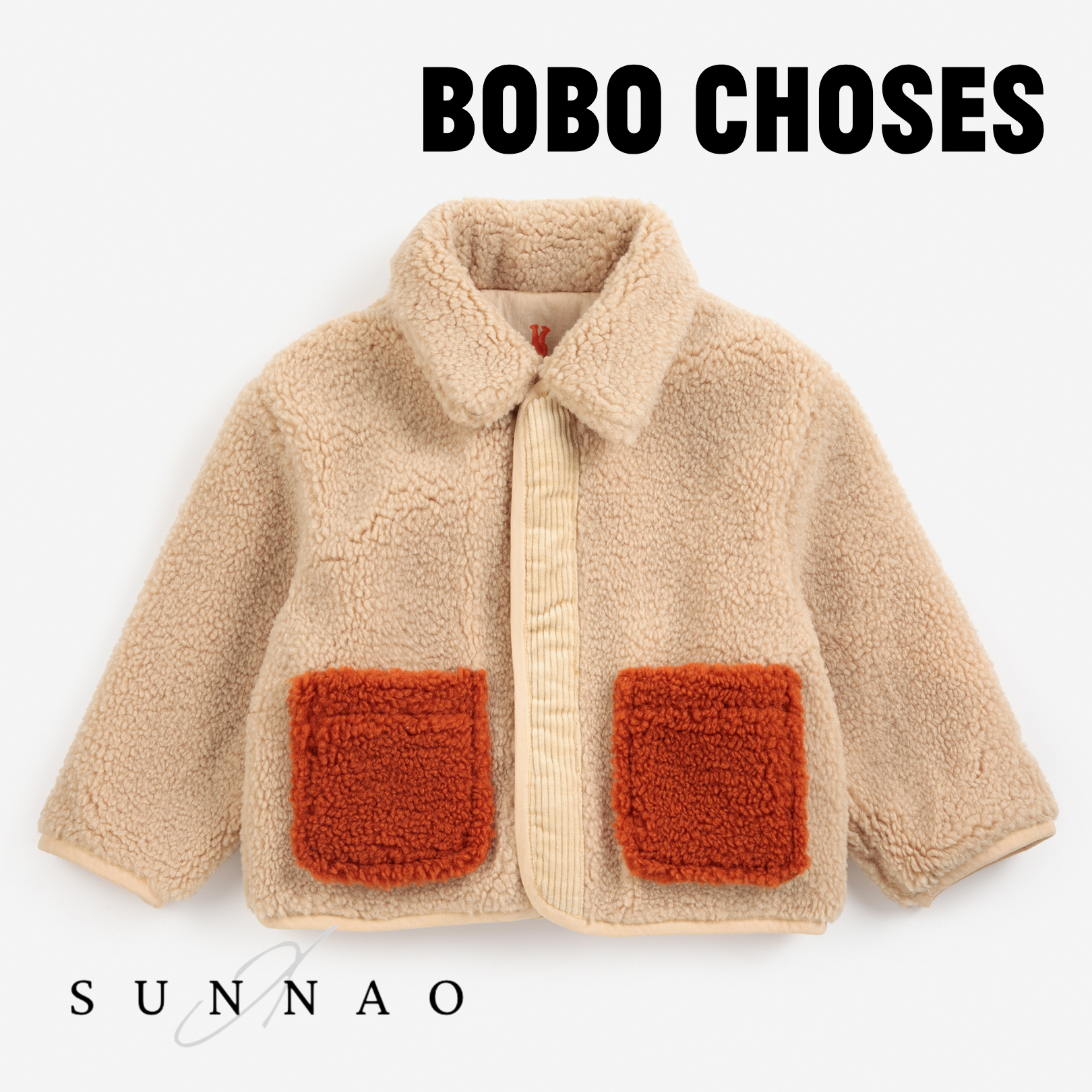 <BOBO CHOSES> Softpaw Monster all over sheepskin reversible jacket - DROP2