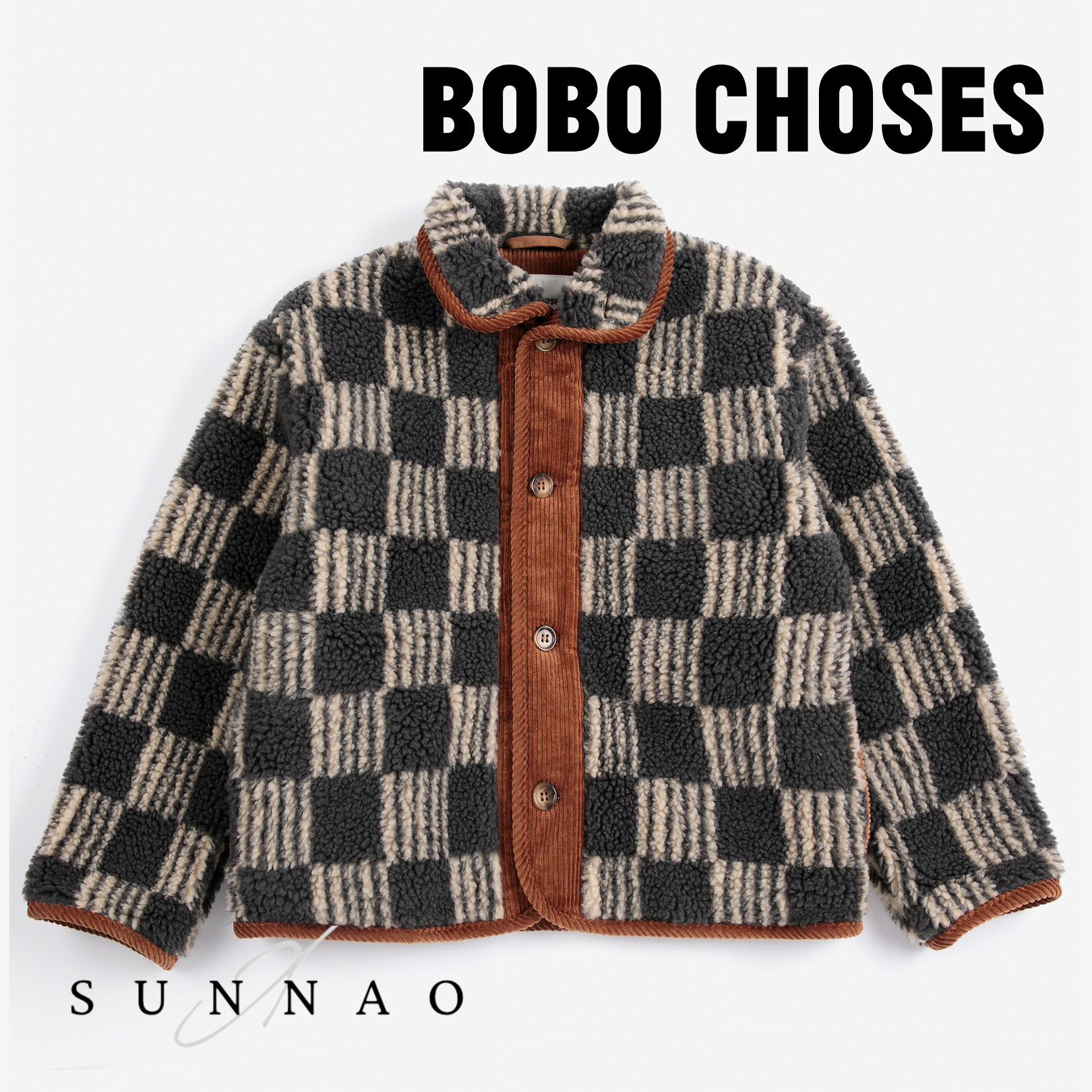 <BOBO CHOSES> Almost Moiré all over sheepskin jacket  - DROP2