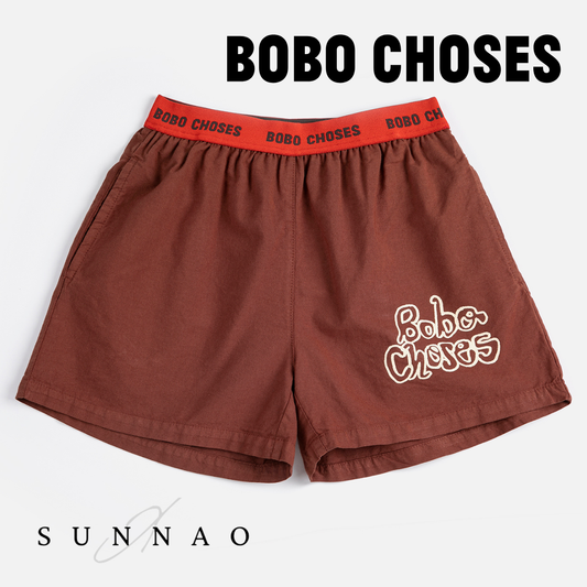 <BOBO CHOSES> Bobo Choses By Hand woven bermuda shorts