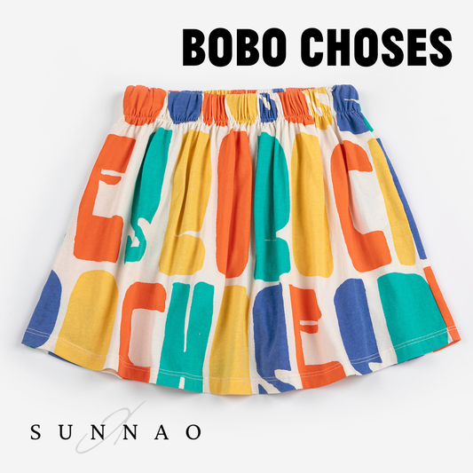 <BOBO CHOSES> Bobo Choses Color all over skirt