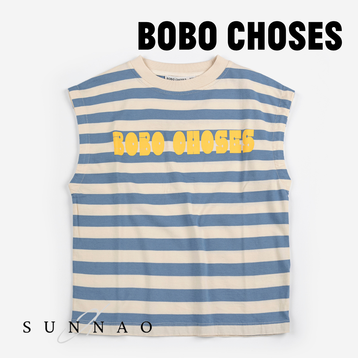 <BOBO CHOSES> Bobo Choses Modern striped sleeveless T-shirt