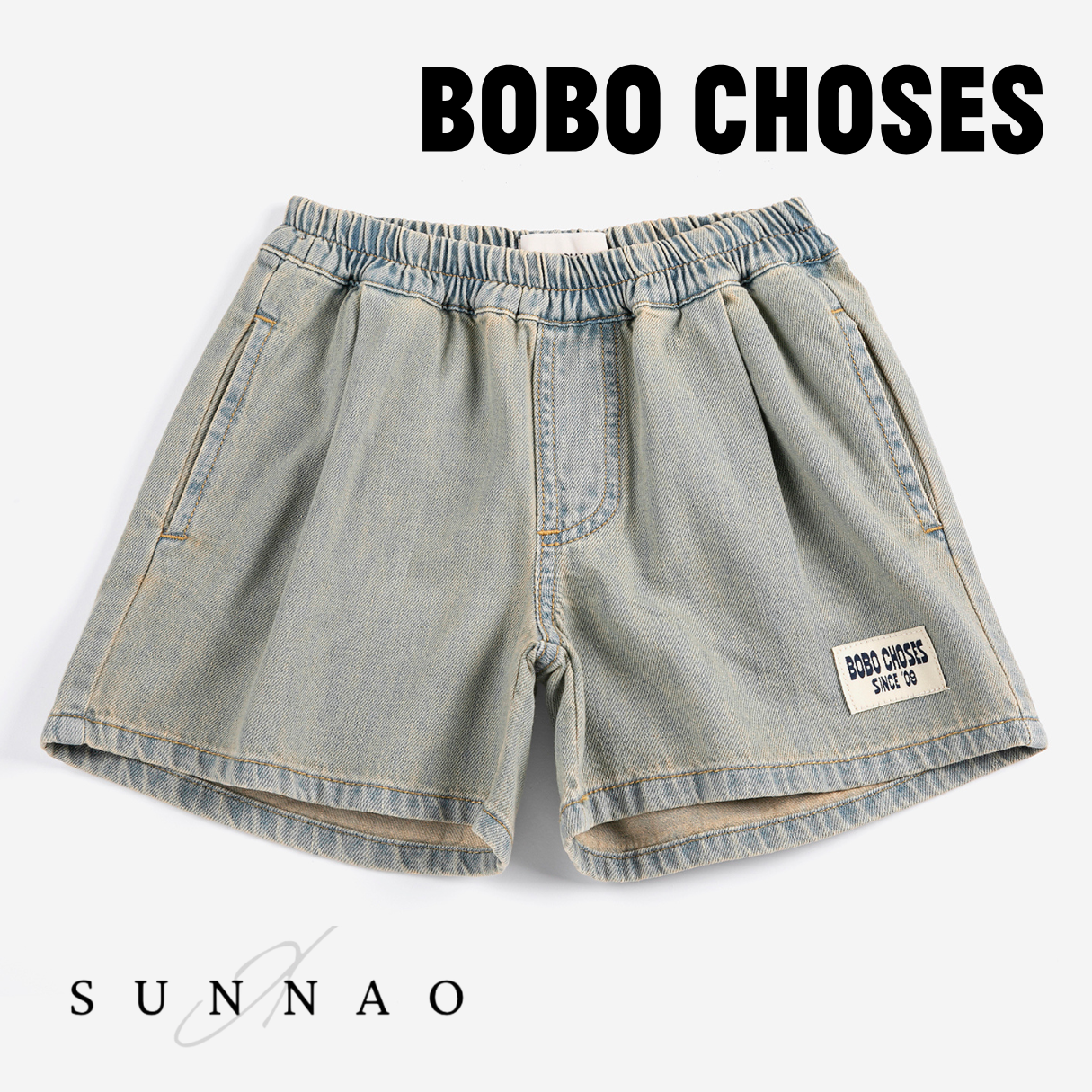 <BOBO CHOSES> Bobo Choses Since 09 denim bermuda shorts