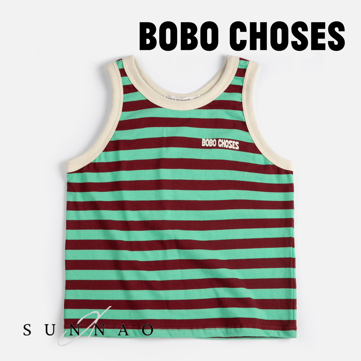 <BOBO CHOSES> Bobo Choses Striped tank top