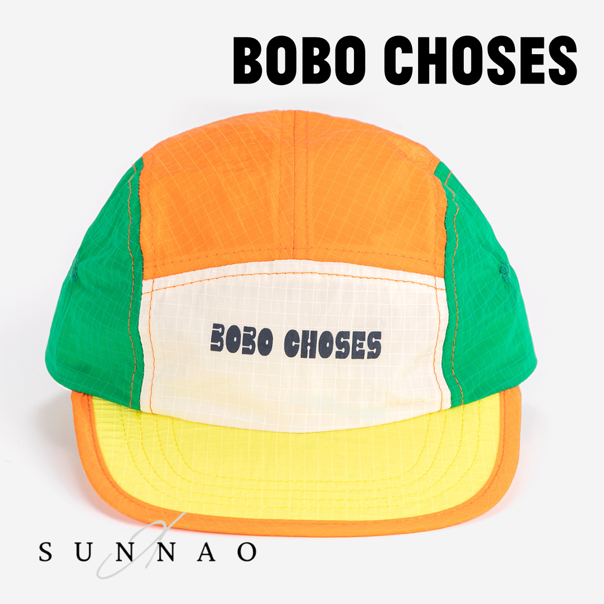 <BOBO CHOSES> Bobo Choses color block technic cap