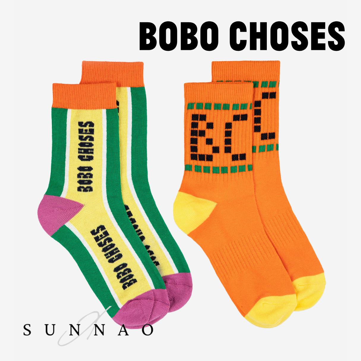 <BOBO CHOSES> Bobo Choses short socks pack ×2