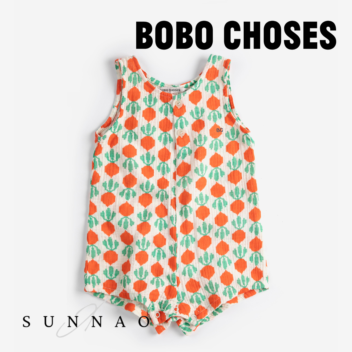 <BOBO CHOSES> Cool Radish all over woven playsuit
