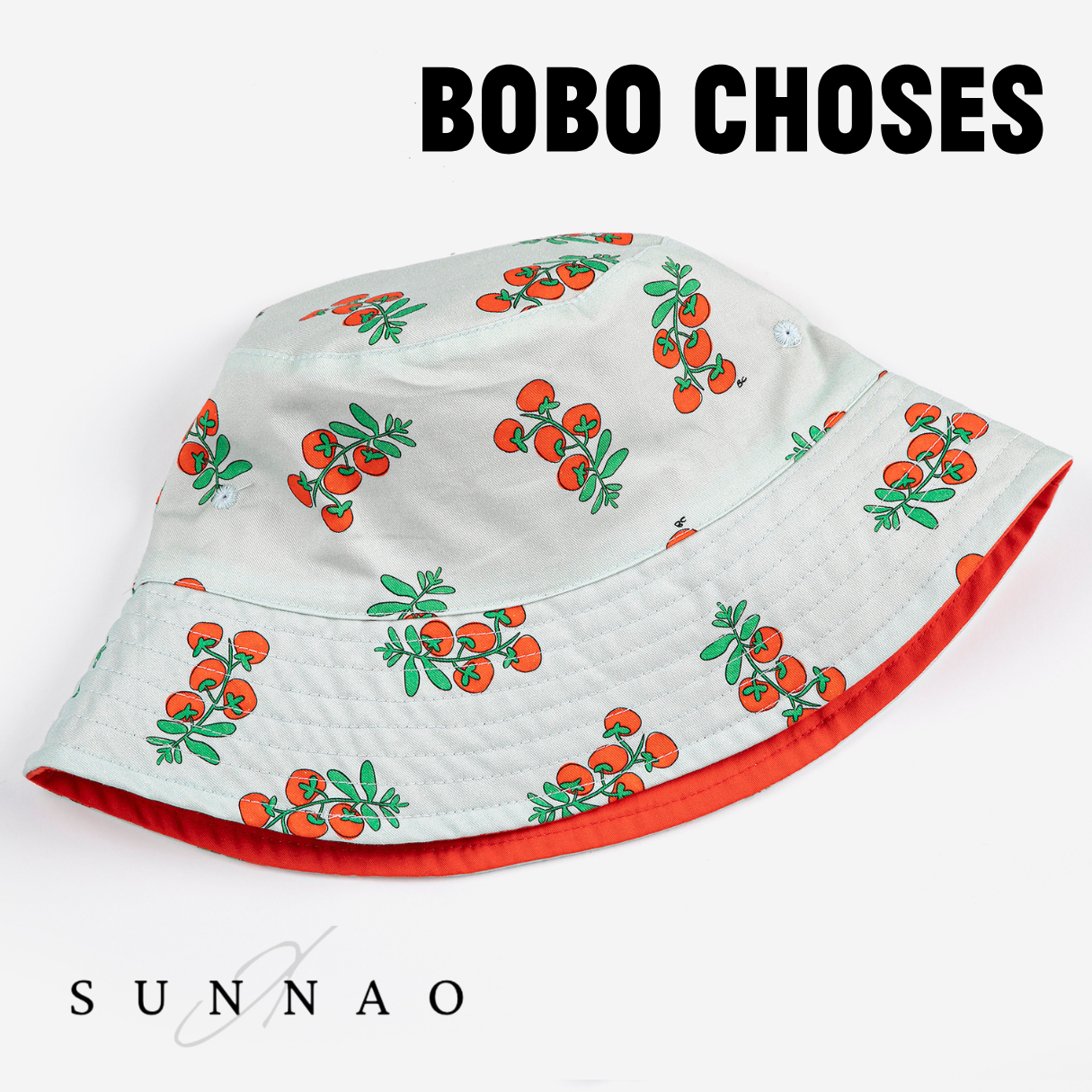 <BOBO CHOSES> Juicy Tomatoes all over reversible hat